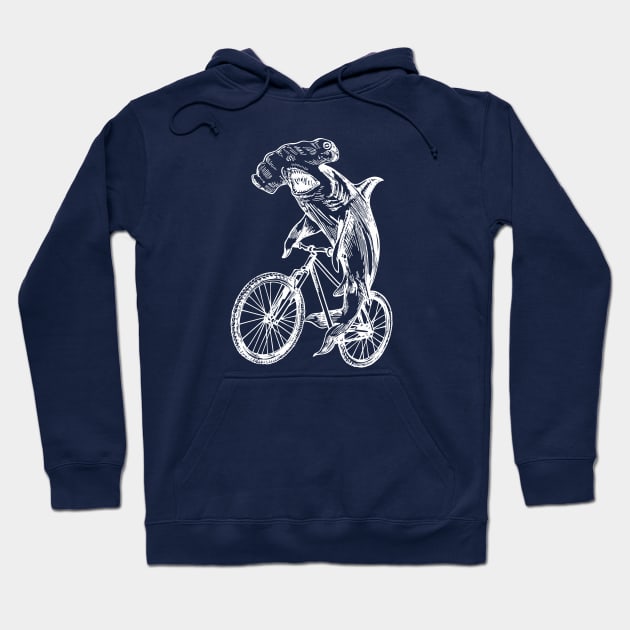 SEEMBO Hammerhead Shark Cycling Bicycle Biking Cyclist Bike Hoodie by SEEMBO